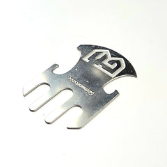 Roundabout Eating Tool : Coin Size Can and Bottle Opener with Fork