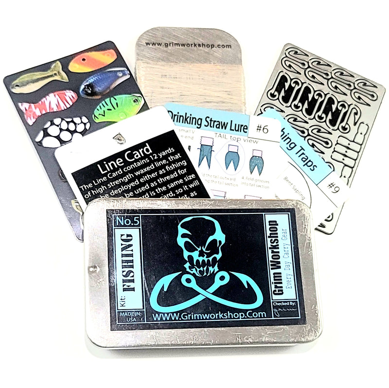 Pocket Fishing Kit : Handline Reel and Survival Fishing Kit