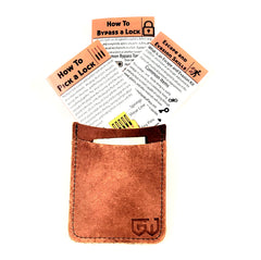 Credit Card Size Lock Pick, bypass, and Escape 3 piece Tip Guide Bundle