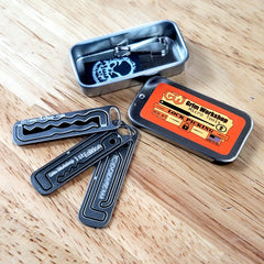 EDC lock pick set covert entry tools that fit on a lock picking keychain