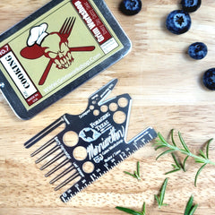 Mark Merriwether foraging kit. Credit card size foraging tools 