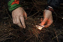 Grim Survival Fire Starter Tinder Card Turn your Wallet into a Survival Fire Starter Kit 