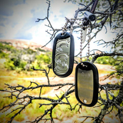 Fishing hook necklace survival fishing dog tag hooks