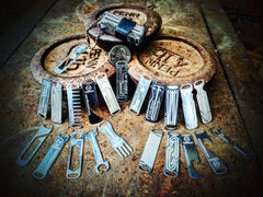 Micro edc tool kit with a micro tool box of 21 tiny tools