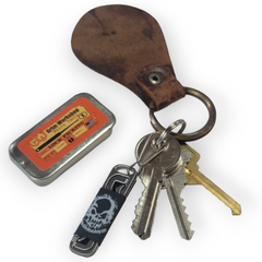 EDC lock pick set covert entry tools that fit on a lock picking keychain