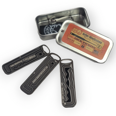 EDC lock pick set covert entry tools that fit on a lock picking keychain