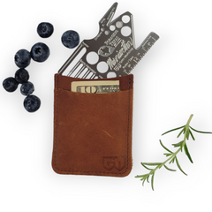 Mark Merriwether foraging kit. Credit card size foraging tools 