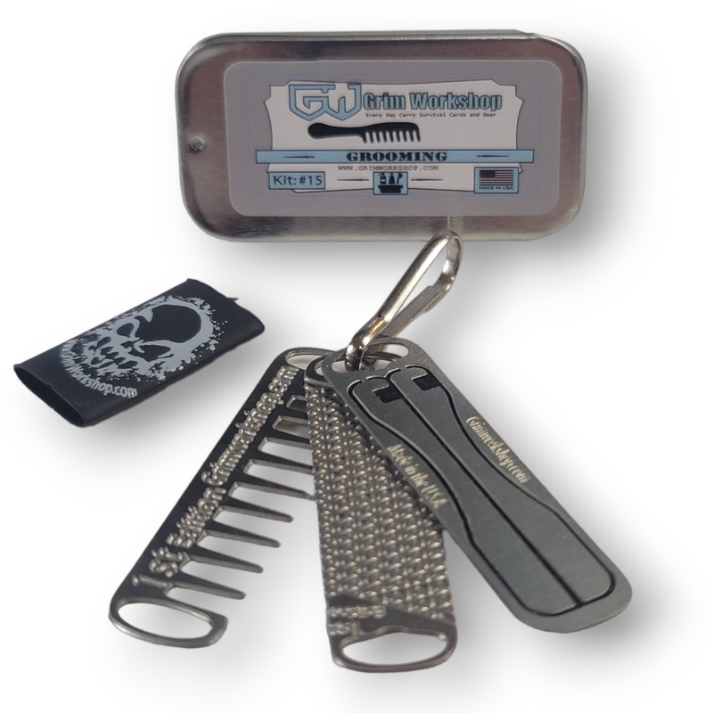 micro grooming kit, mustache grooming kit and mens travel grooming kit. 