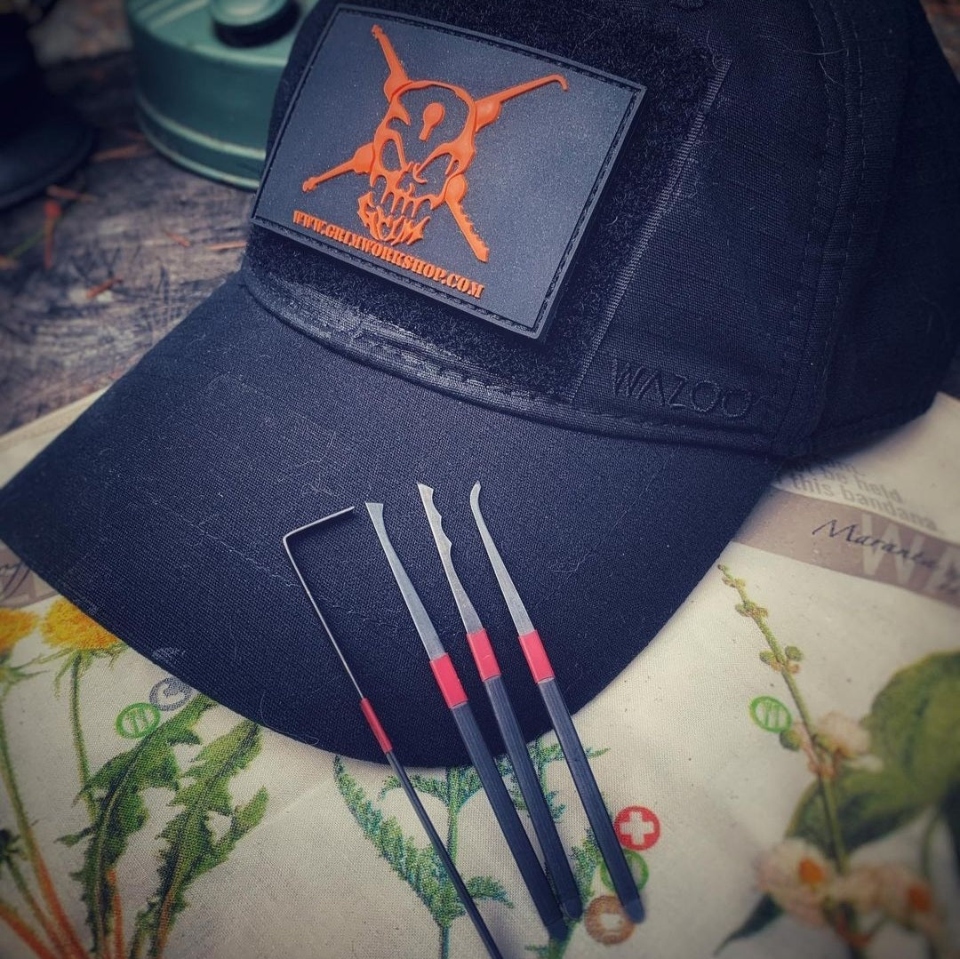 Wazoo Cache Cap 6 Hidden Pocket Hat with pocket, edc hats with pockets and camping hat