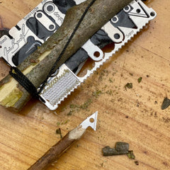 Jamie Burleigh Survival Trapping Kit and trap tool survival card multi tool