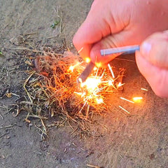 Stay prepared with the FireCard, a compact and reusable fire card designed to fit in your wallet. This ultra-thin survival tool is part of our innovative fire cards collection, giving you the ability to spark a fire anytime, anywhere