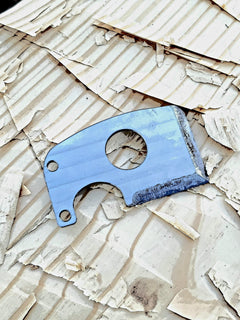 The adze tool multifunctional blade and credit card knife. 