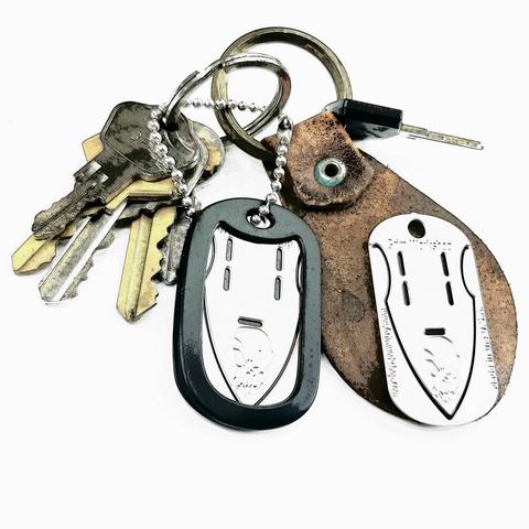 Arrowhead Dog Tag for use as an arrowhead survival necklace wearing an arrowhead necklace for EDC