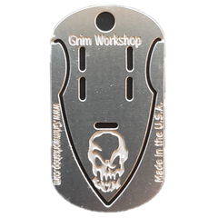 Arrowhead Dog Tag for use as an arrowhead survival necklace wearing an arrowhead necklace for EDC