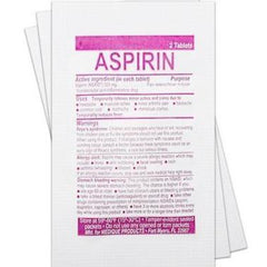 Aspirin 2 tablets 325 mg-Grimworkshop-bugoutbag-bushcraft-edc-gear-edctool-everydaycarry-survivalcard-survivalkit-wilderness-prepping-toolkit