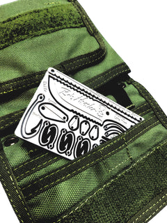 Bob Hansler Signature Survival Card the best credit card survival tool a 22 in 1 survival card that contains a small survival kit