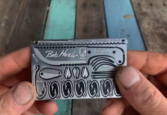 Bob Hansler Signature Survival Card the best credit card survival tool a 22 in 1 survival card that contains a small survival kit