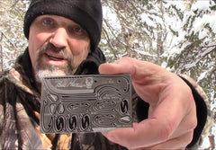 Bob Hansler Signature Survival Card the best credit card survival tool a 22 in 1 survival card that contains a small survival kit