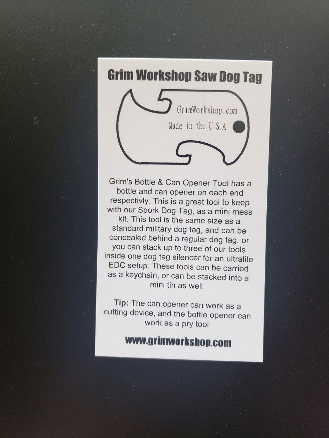 dog tag bottle opener necklace and can opener multi tool. This can opener bottle opener combo for everyday carry or mess kits!