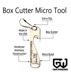 Box Cutter Micro Tool-Grimworkshop-bugoutbag-bushcraft-edc-gear-edctool-everydaycarry-survivalcard-survivalkit-wilderness-prepping-toolkit
