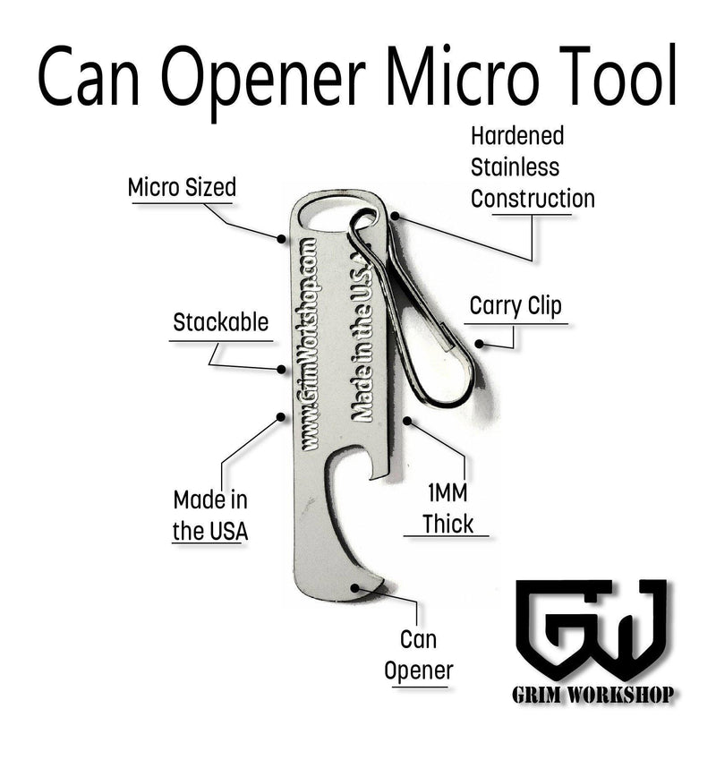 keychain can opener and survival can opener multi tool