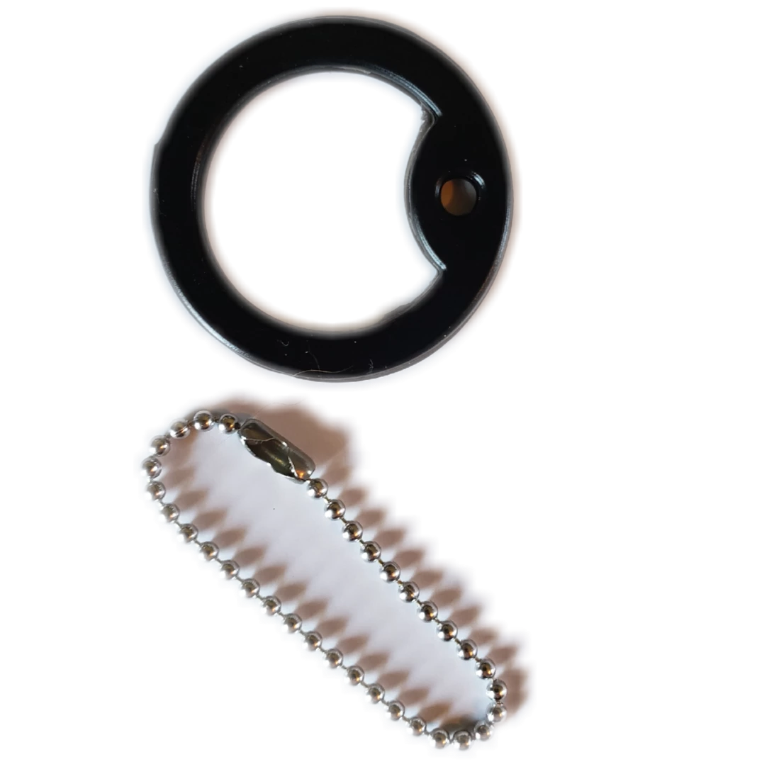 Dog Tag Silencer and Chain-Grimworkshop-bugoutbag-bushcraft-edc-gear-edctool-everydaycarry-survivalcard-survivalkit-wilderness-prepping-toolkit