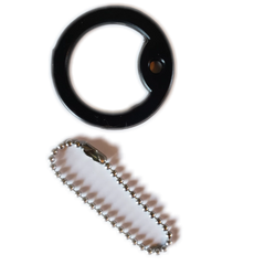 Dog Tag Silencer and Chain-Grimworkshop-bugoutbag-bushcraft-edc-gear-edctool-everydaycarry-survivalcard-survivalkit-wilderness-prepping-toolkit