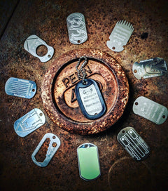 Grim Survival Dog Tag Mini Dog Tag Necklace Kit and Mini Survival Kit