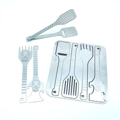 Eat'n Card Camp Cooking Utensils-Grimworkshop-bugoutbag-bushcraft-edc-gear-edctool-everydaycarry-survivalcard-survivalkit-wilderness-prepping-toolkit
