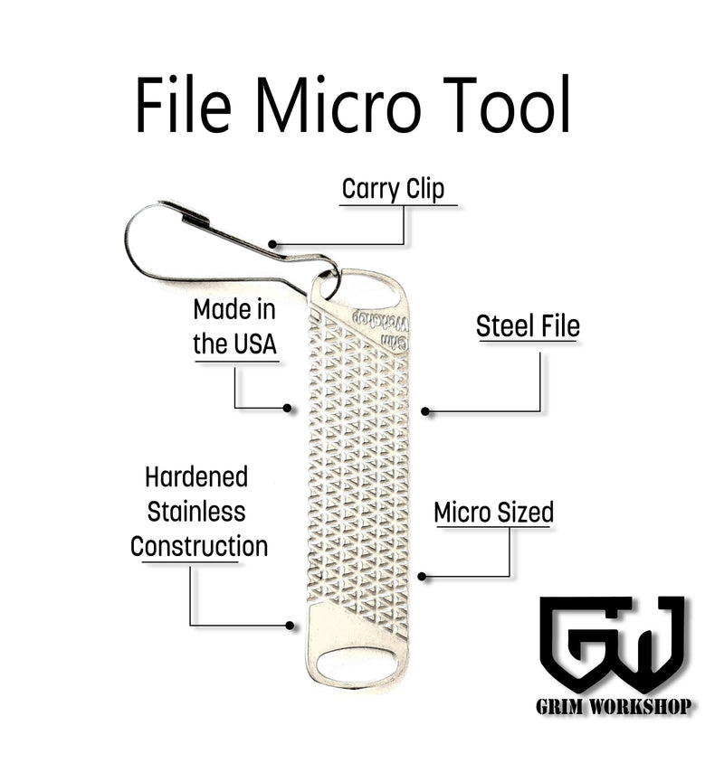 Grim Micro file set is a micro sized edc file.