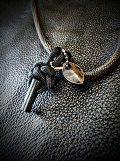 Fire Starter Necklace Charm-Grimworkshop-bugoutbag-bushcraft-edc-gear-edctool-everydaycarry-survivalcard-survivalkit-wilderness-prepping-toolkit