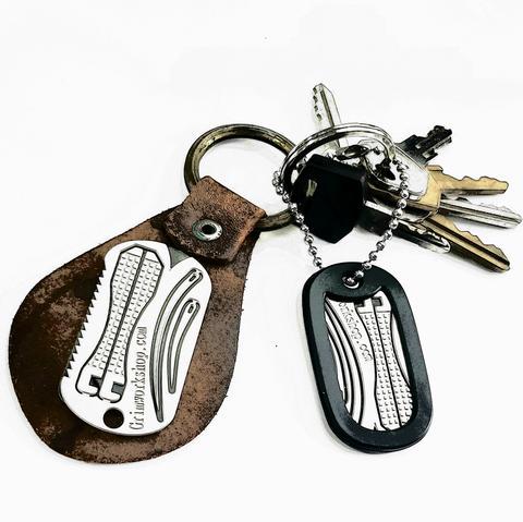 First Aid Dog Tag Survival Necklace-Grimworkshop-bugoutbag-bushcraft-edc-gear-edctool-everydaycarry-survivalcard-survivalkit-wilderness-prepping-toolkit