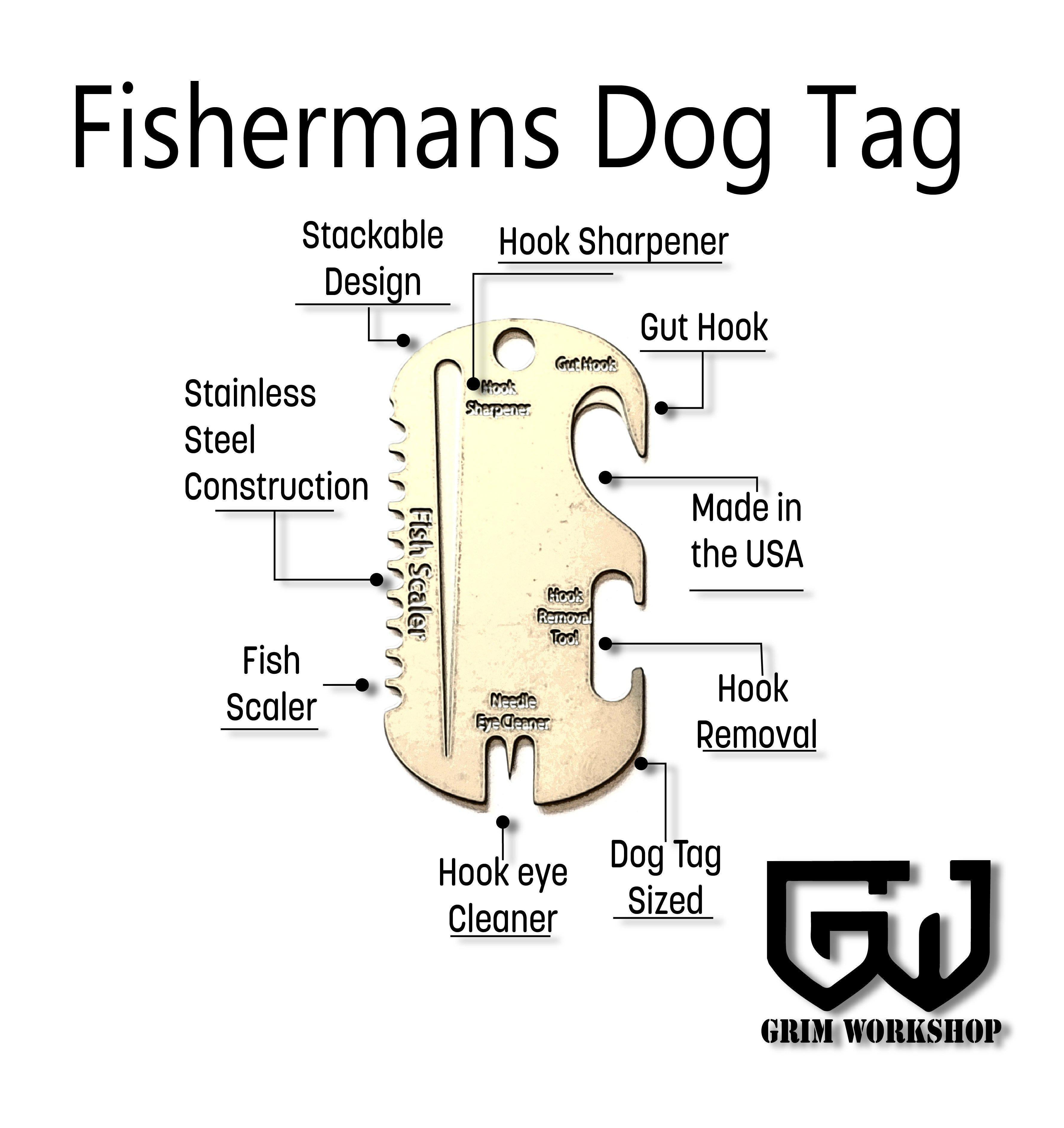 Fisherman's Dog Tag Multi Tool Necklace-Grimworkshop-bugoutbag-bushcraft-edc-gear-edctool-everydaycarry-survivalcard-survivalkit-wilderness-prepping-toolkit