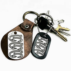 Fishing hook necklace survival fishing dog tag hooks