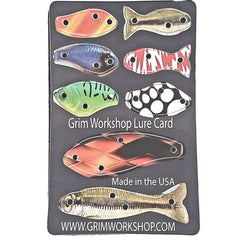 Fishing Credit Card Lure Set with ultralight lures for a compact kit