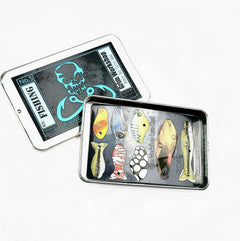 Fishing Credit Card Lure Set with ultralight lures for a compact kit