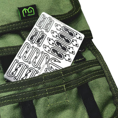 The fishing card survival fishing kit is a complete emergency fishing kit in one.