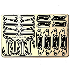 The fishing card survival fishing kit is a complete emergency fishing kit in one.