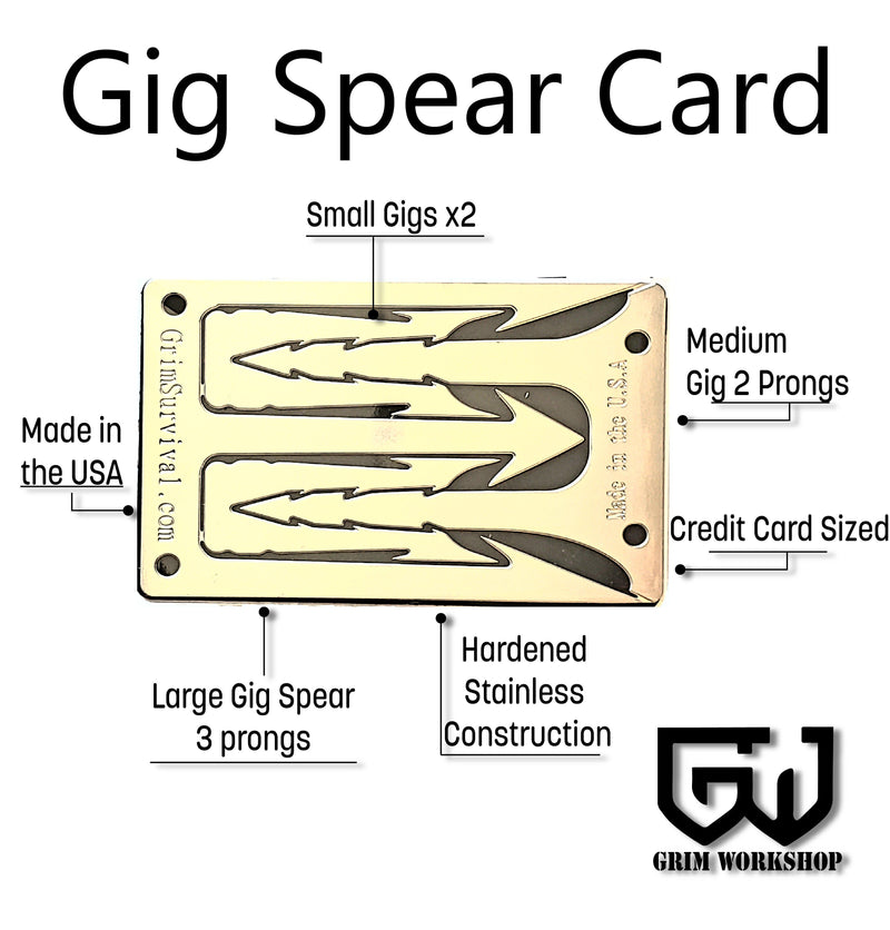 Gig Card frog gig points for a Frog Spear