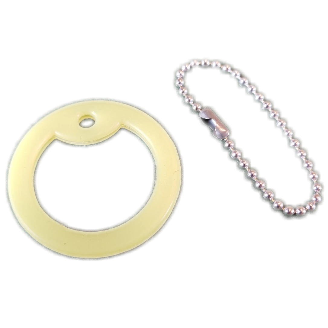 Glow Dog Tag Silencer and Chain-Grimworkshop-bugoutbag-bushcraft-edc-gear-edctool-everydaycarry-survivalcard-survivalkit-wilderness-prepping-toolkit