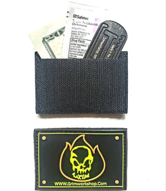 Grim fire starter Morale Patch with Hidden Pocket-Grimworkshop-bugoutbag-bushcraft-edc-gear-edctool-everydaycarry-survivalcard-survivalkit-wilderness-prepping-toolkit