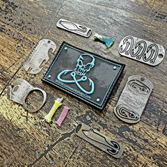 Grim Fishing Morale Patch with Hidden Pocket-Grimworkshop-bugoutbag-bushcraft-edc-gear-edctool-everydaycarry-survivalcard-survivalkit-wilderness-prepping-toolkit