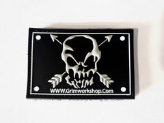 Grim Workshop hunting patches and hidden pocket patch hook and loop patches