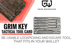 Grim Key Lock Picking and Escape Card-Grimworkshop-bugoutbag-bushcraft-edc-gear-edctool-everydaycarry-survivalcard-survivalkit-wilderness-prepping-toolkit