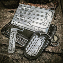 Grim Key Lock Picking and Escape Card-Grimworkshop-bugoutbag-bushcraft-edc-gear-edctool-everydaycarry-survivalcard-survivalkit-wilderness-prepping-toolkit