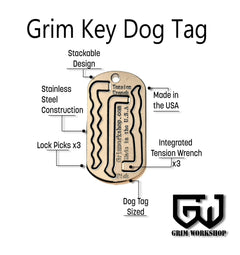 The tactical lock pick set that makes the dog tag lock pick necklace is full of covert lock picks that can easily be hidden
