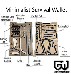 An EDC  Wallet That’s a Survival Kit : The Grim Workshop EDC Survival Wallet