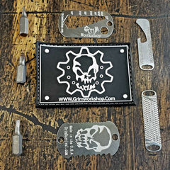 Grim tool kit Morale Patch with Hidden Pocket-Grimworkshop-bugoutbag-bushcraft-edc-gear-edctool-everydaycarry-survivalcard-survivalkit-wilderness-prepping-toolkit