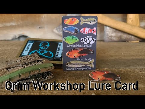 Fishing Credit Card Lure Set with ultralight lures for a compact kit