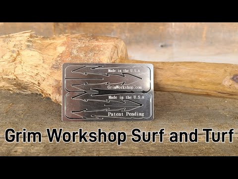 Surf and Turf Spear Card: Survival Spear For Small Game and Fish